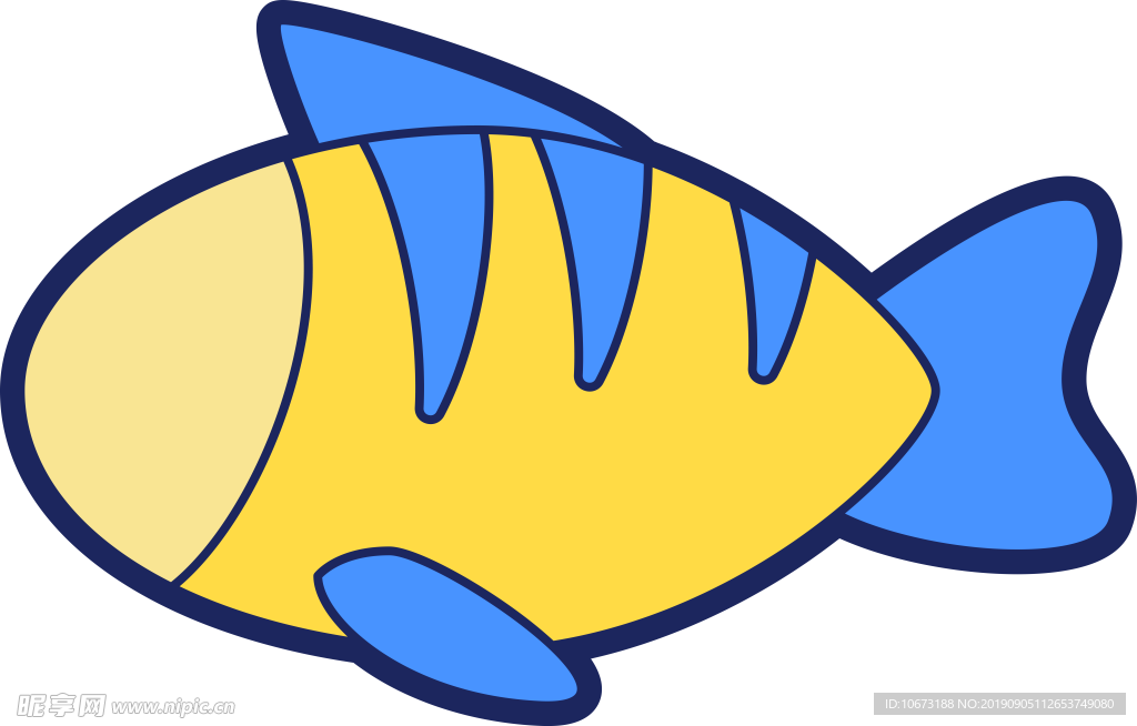 卡通海洋生物