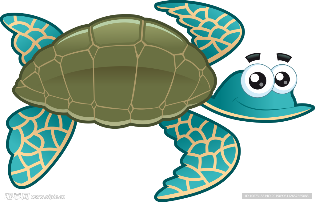 卡通海洋生物