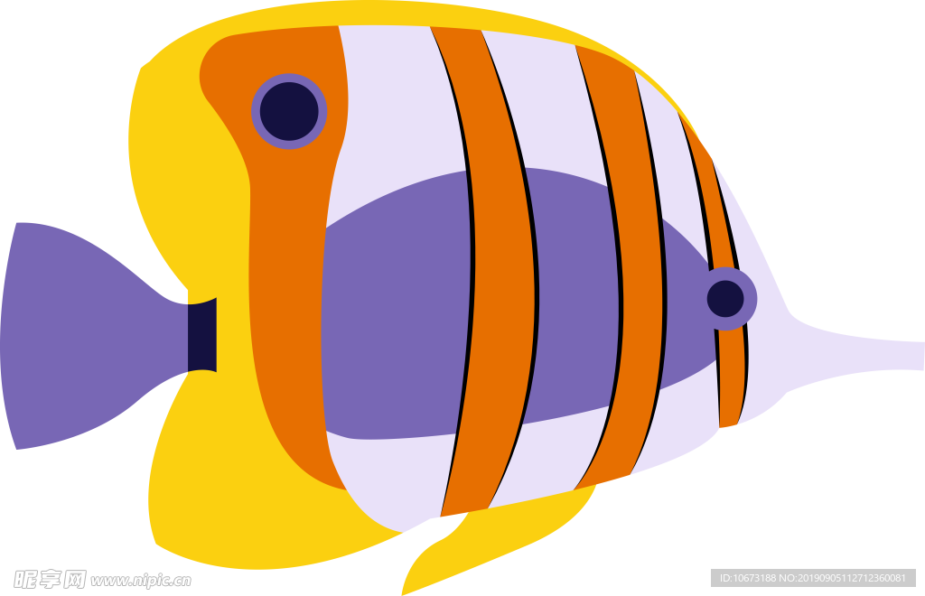 卡通海洋生物