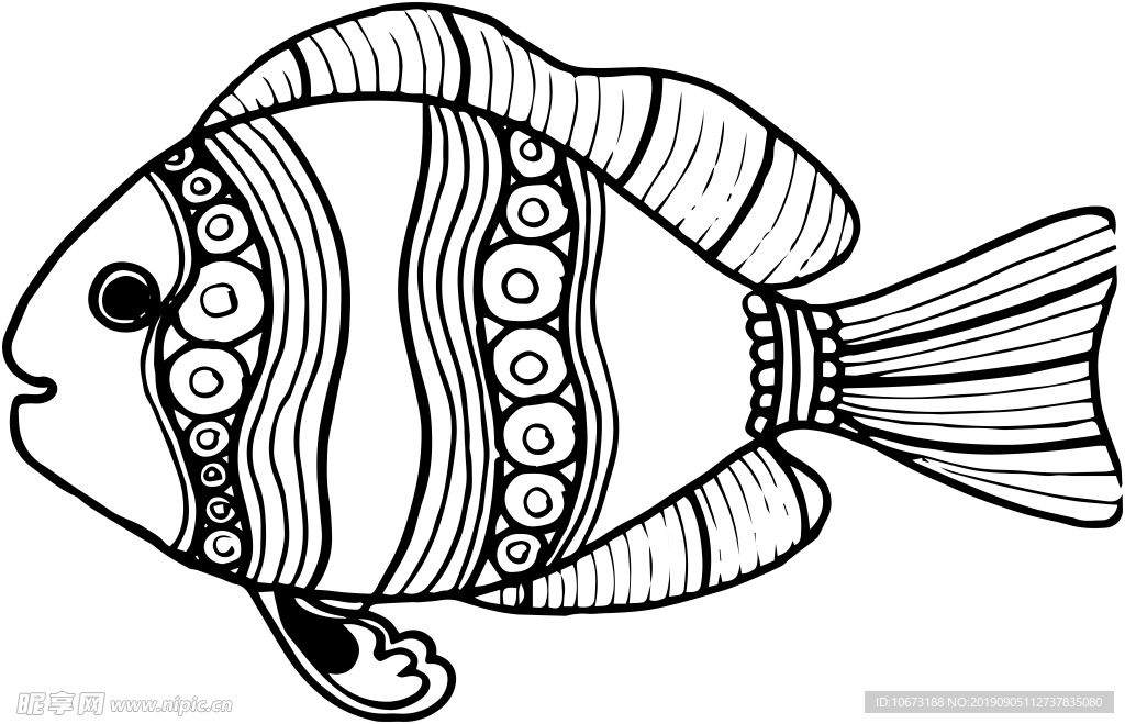 卡通海洋生物