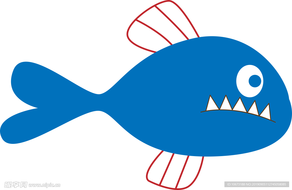卡通海洋生物