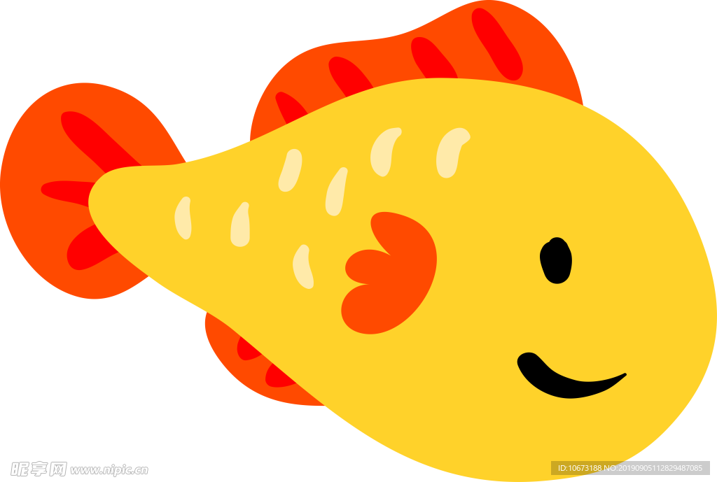 卡通海洋生物