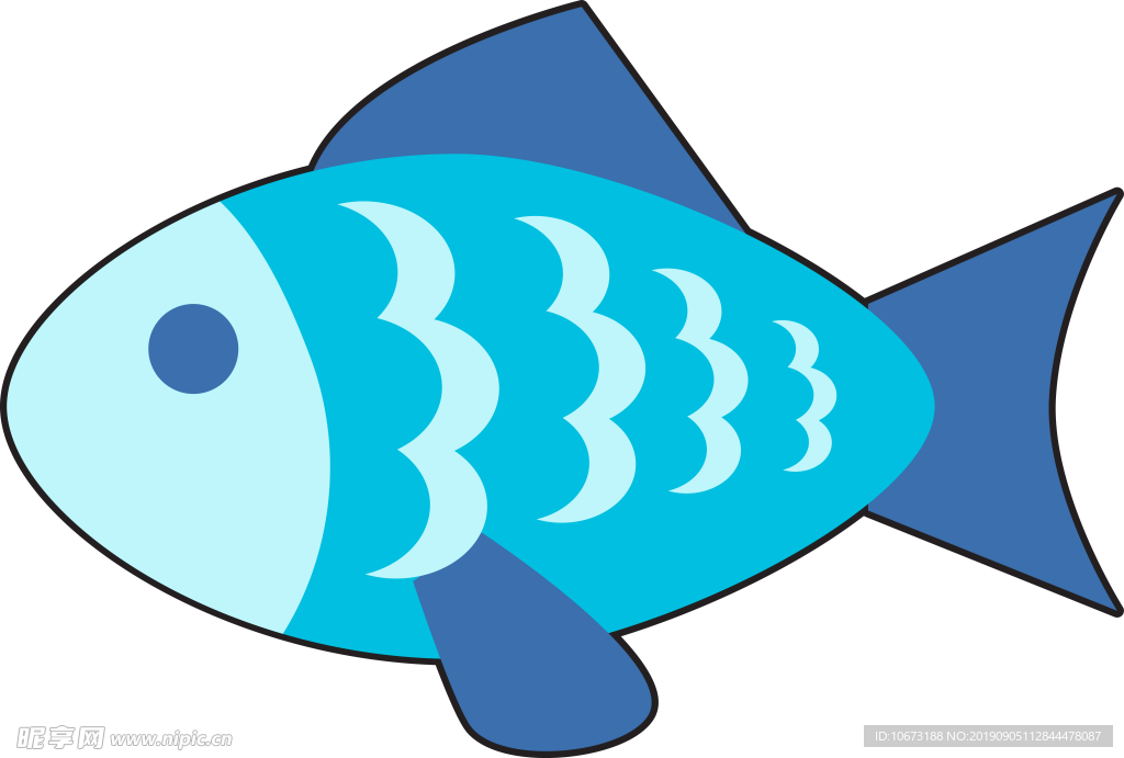 卡通海洋生物