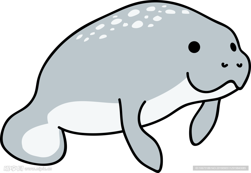 卡通海洋生物
