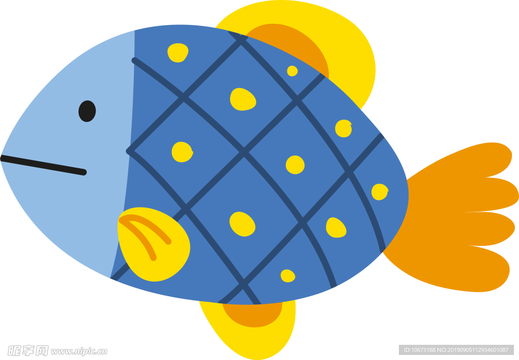 卡通海洋生物