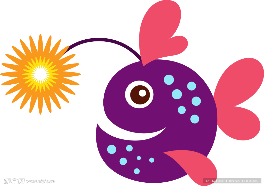卡通海洋生物