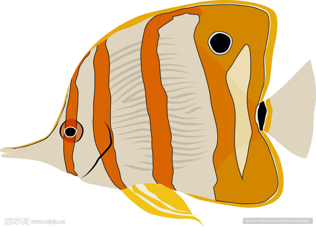 卡通海洋生物