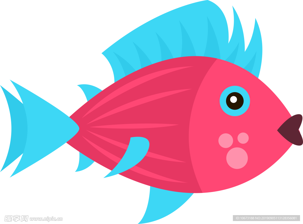 卡通海洋生物
