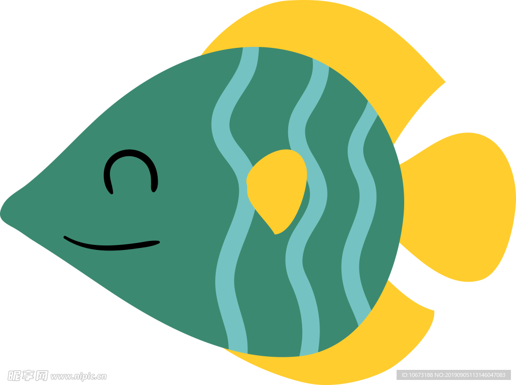 卡通海洋生物