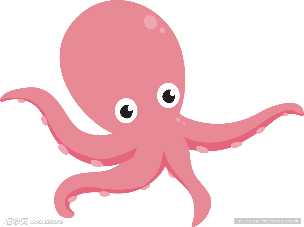 卡通海洋生物