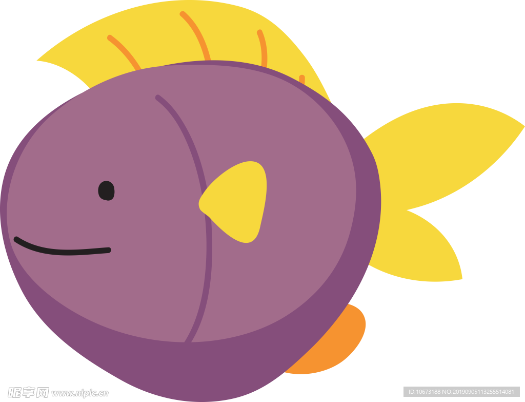 卡通海洋生物