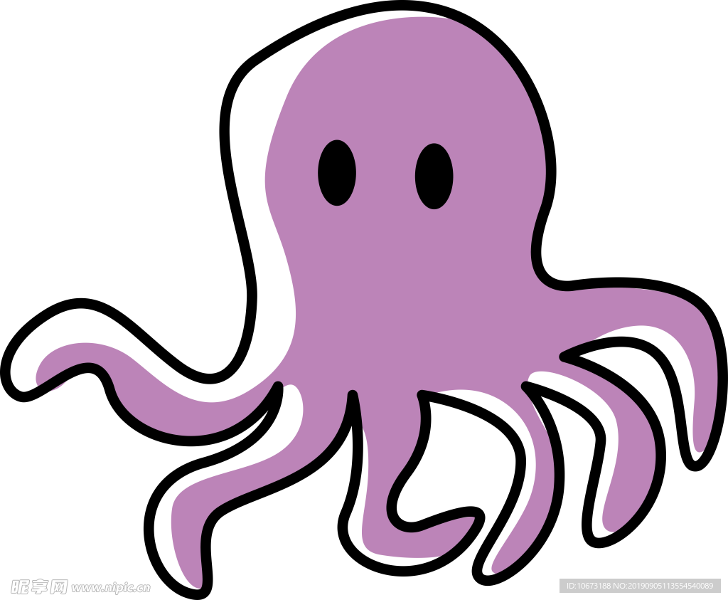 卡通海洋生物