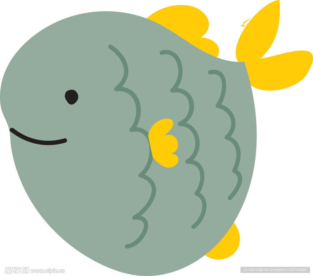 卡通海洋生物