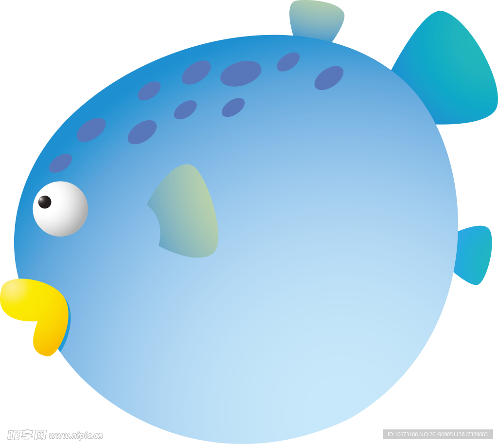 卡通海洋生物