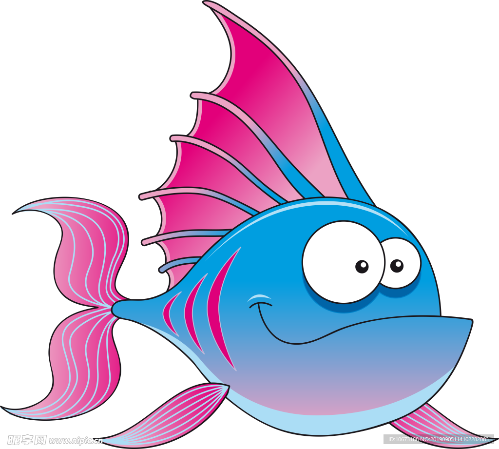 卡通海洋生物