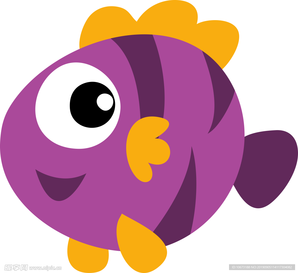 卡通海洋生物