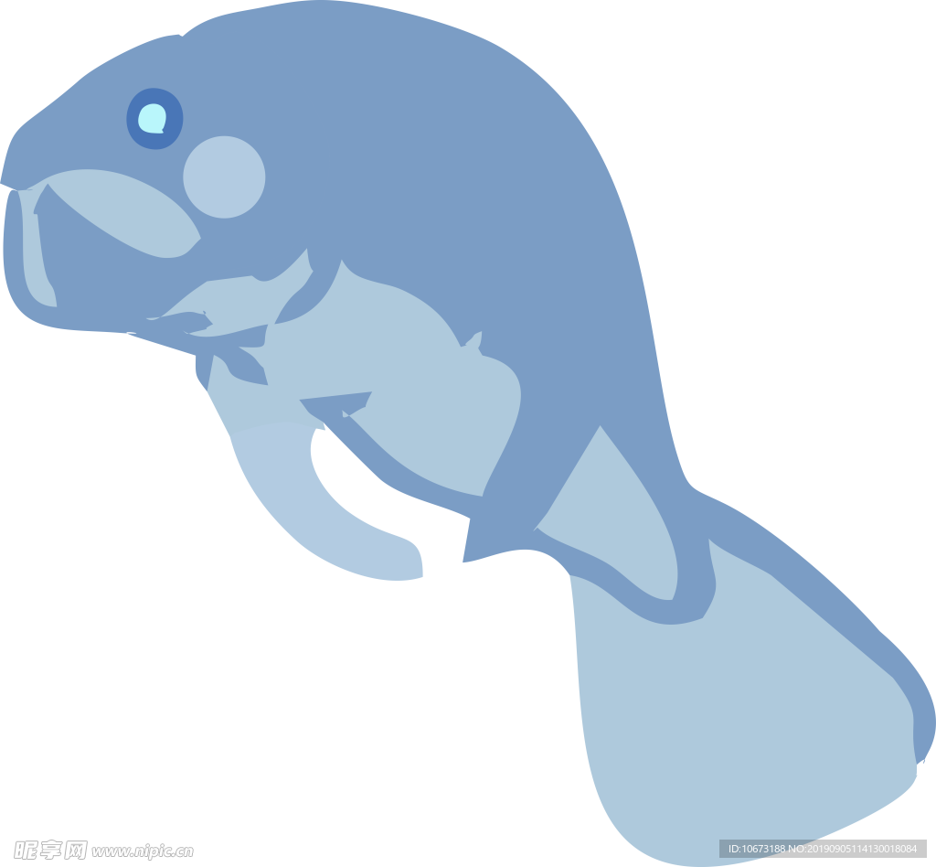 卡通海洋生物