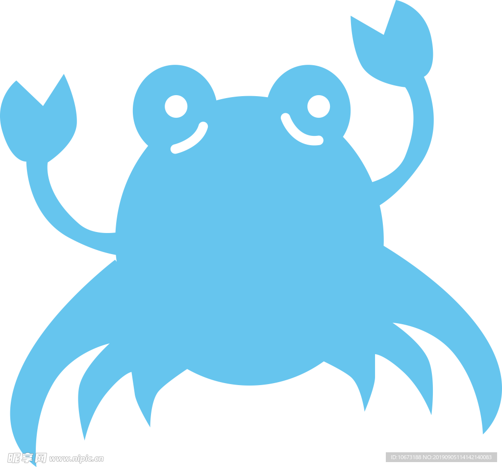 卡通海洋生物