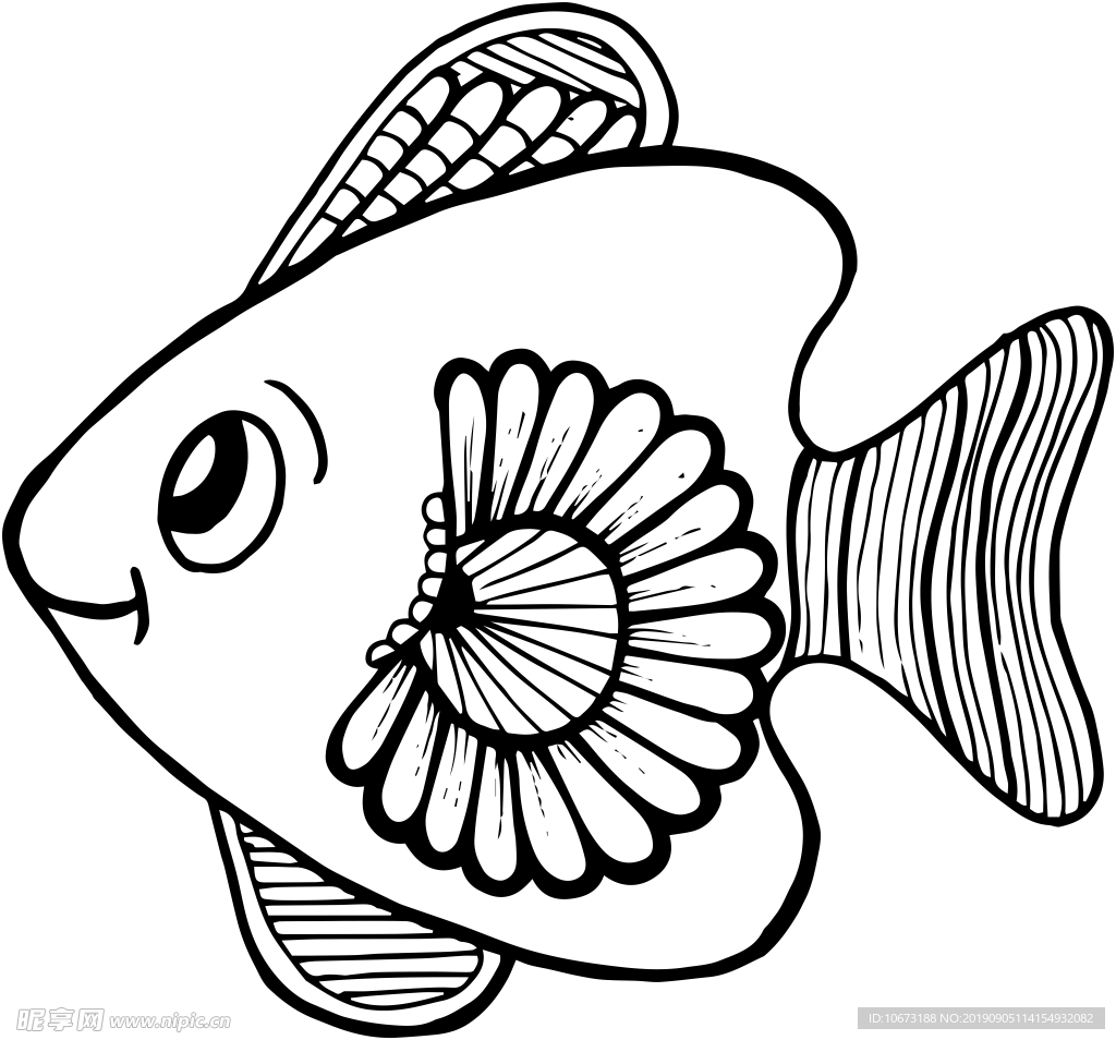 卡通海洋生物