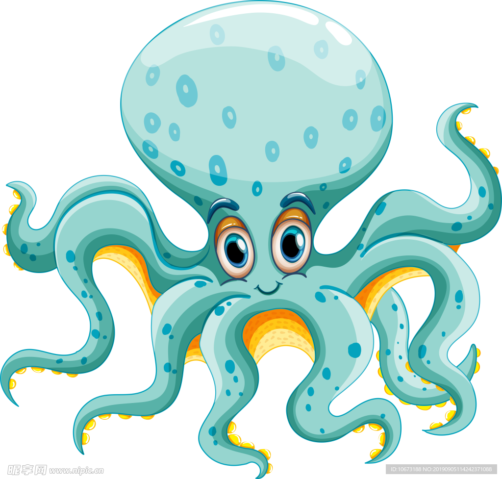 卡通海洋生物