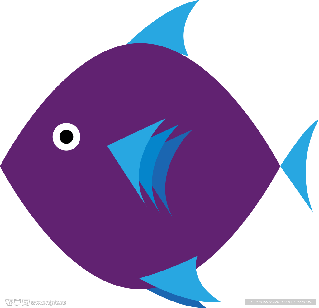 卡通海洋生物