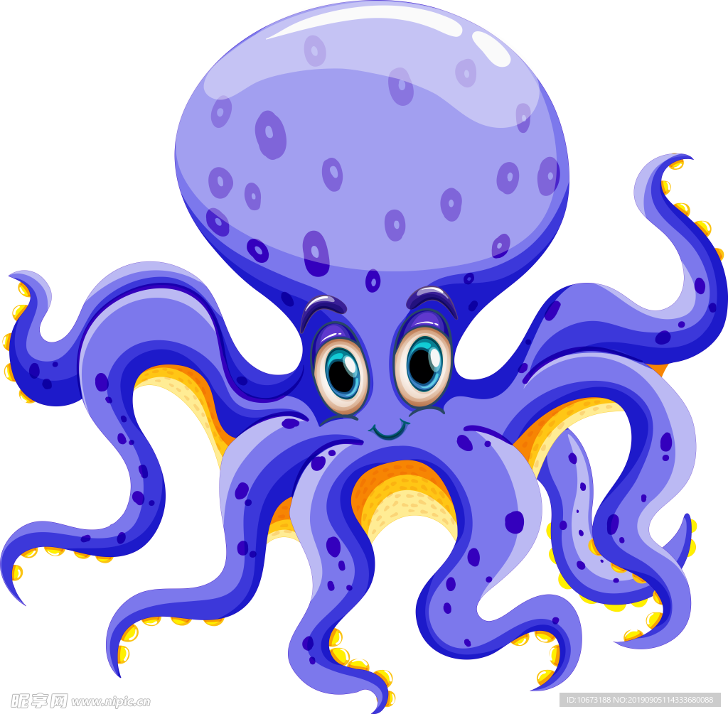 卡通海洋生物