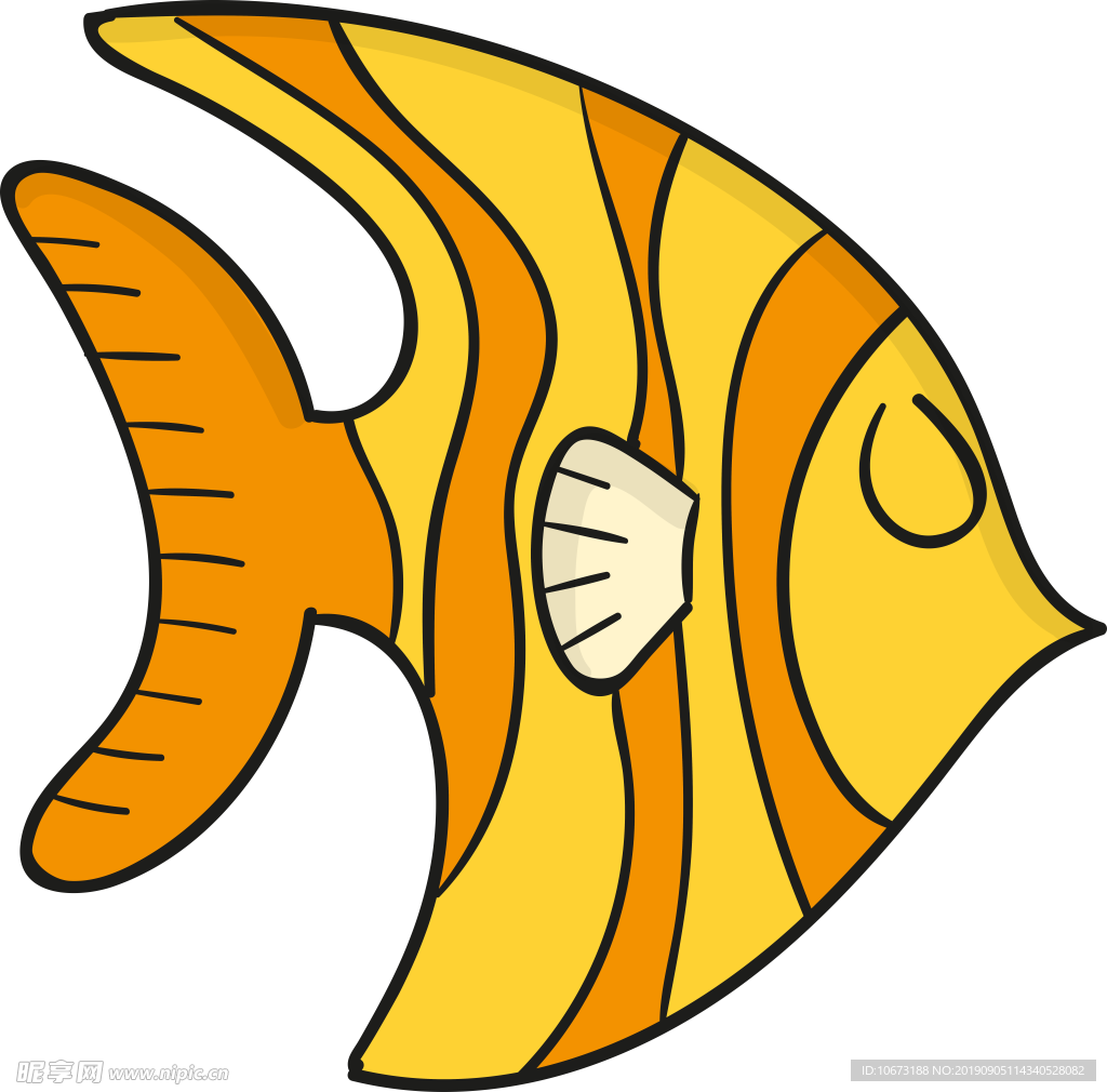 卡通海洋生物