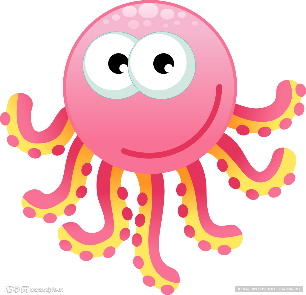 卡通海洋生物