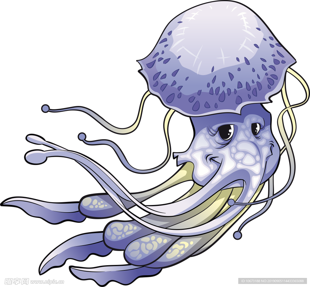 卡通海洋生物