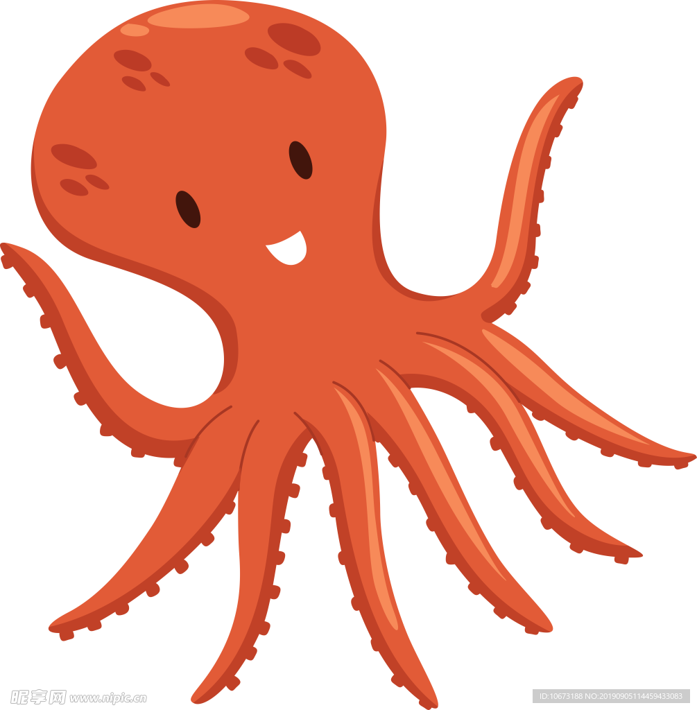 卡通海洋生物