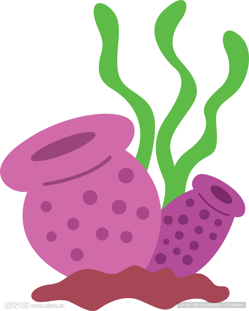 卡通海洋生物