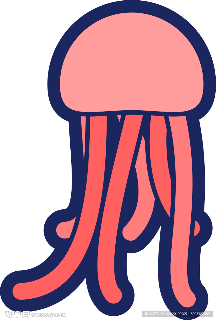 卡通海洋生物