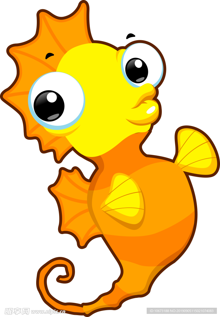 卡通海洋生物