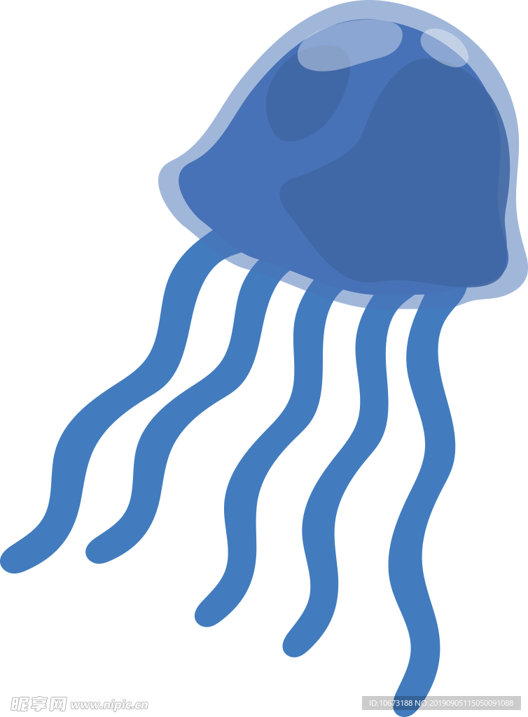 卡通海洋生物