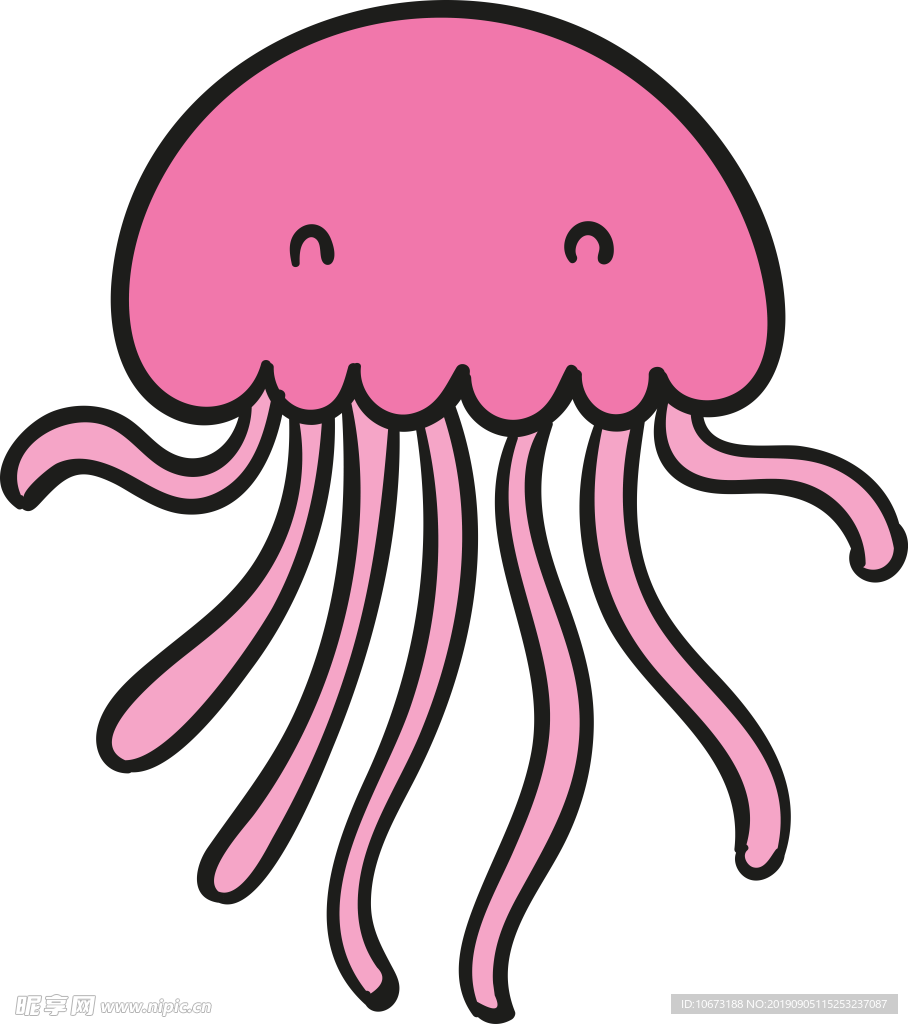 卡通海洋生物