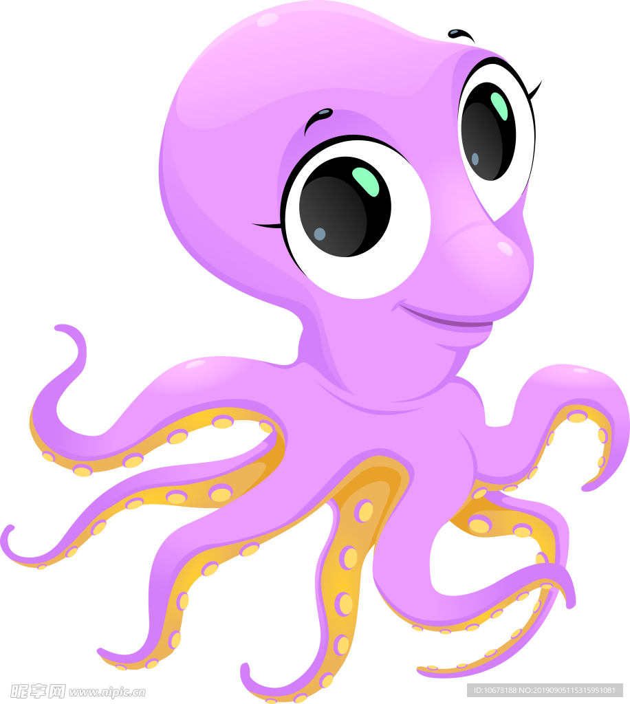 卡通海洋生物
