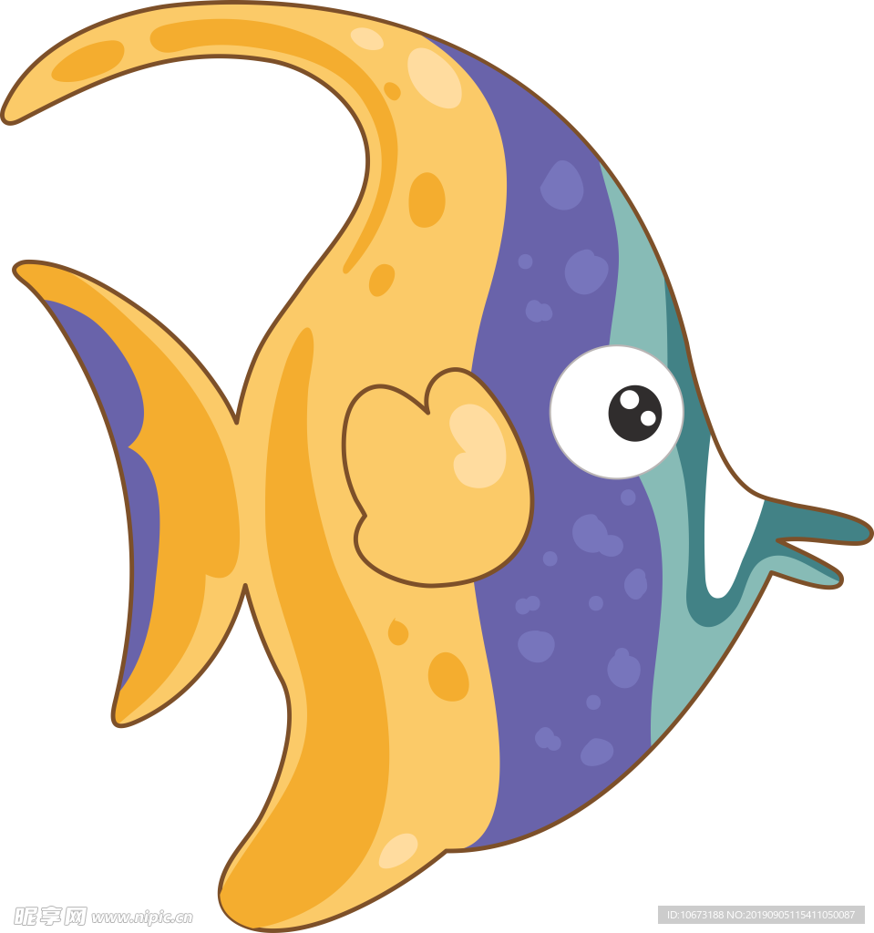 卡通海洋生物