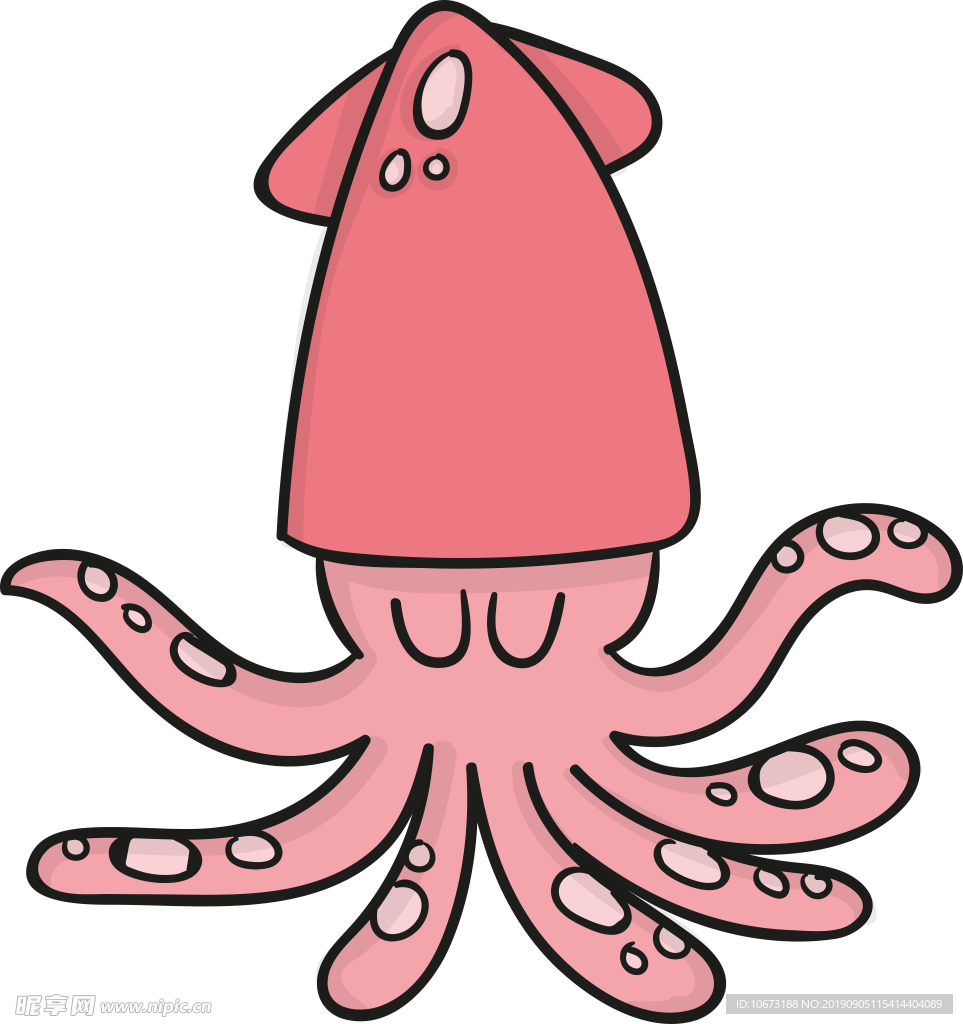 卡通海洋生物
