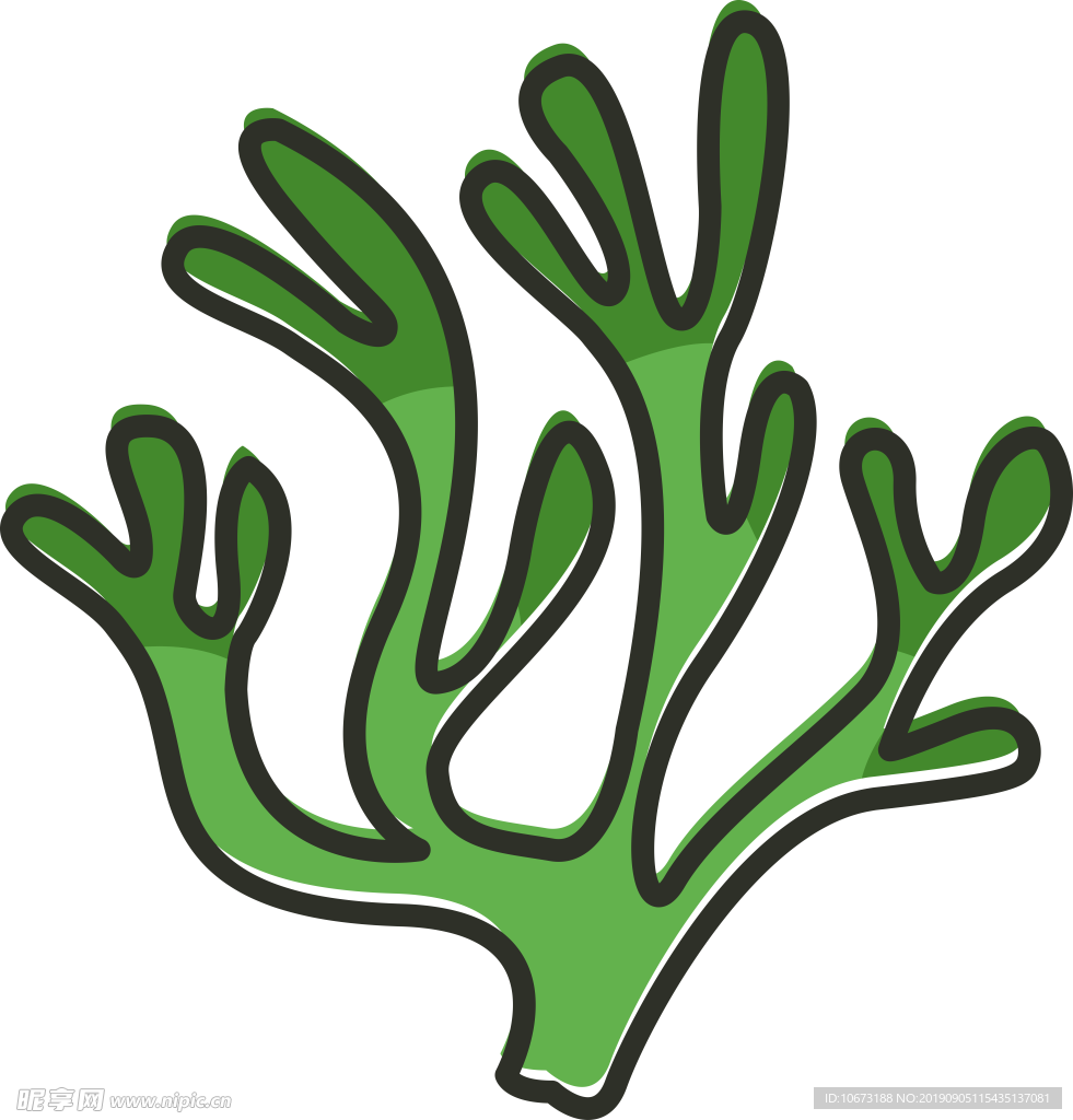 卡通海洋生物