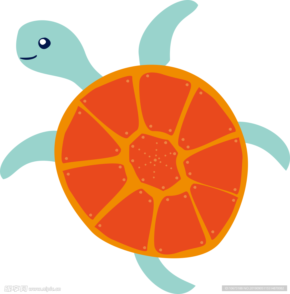 卡通海洋生物