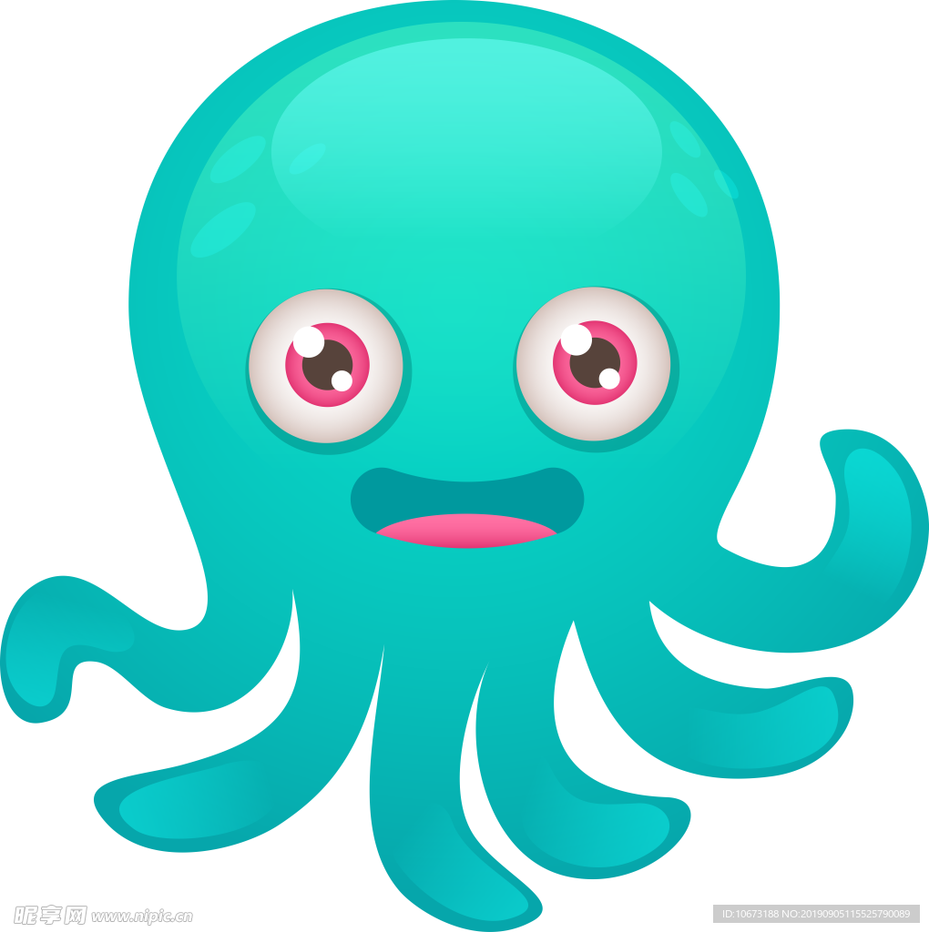 卡通海洋生物
