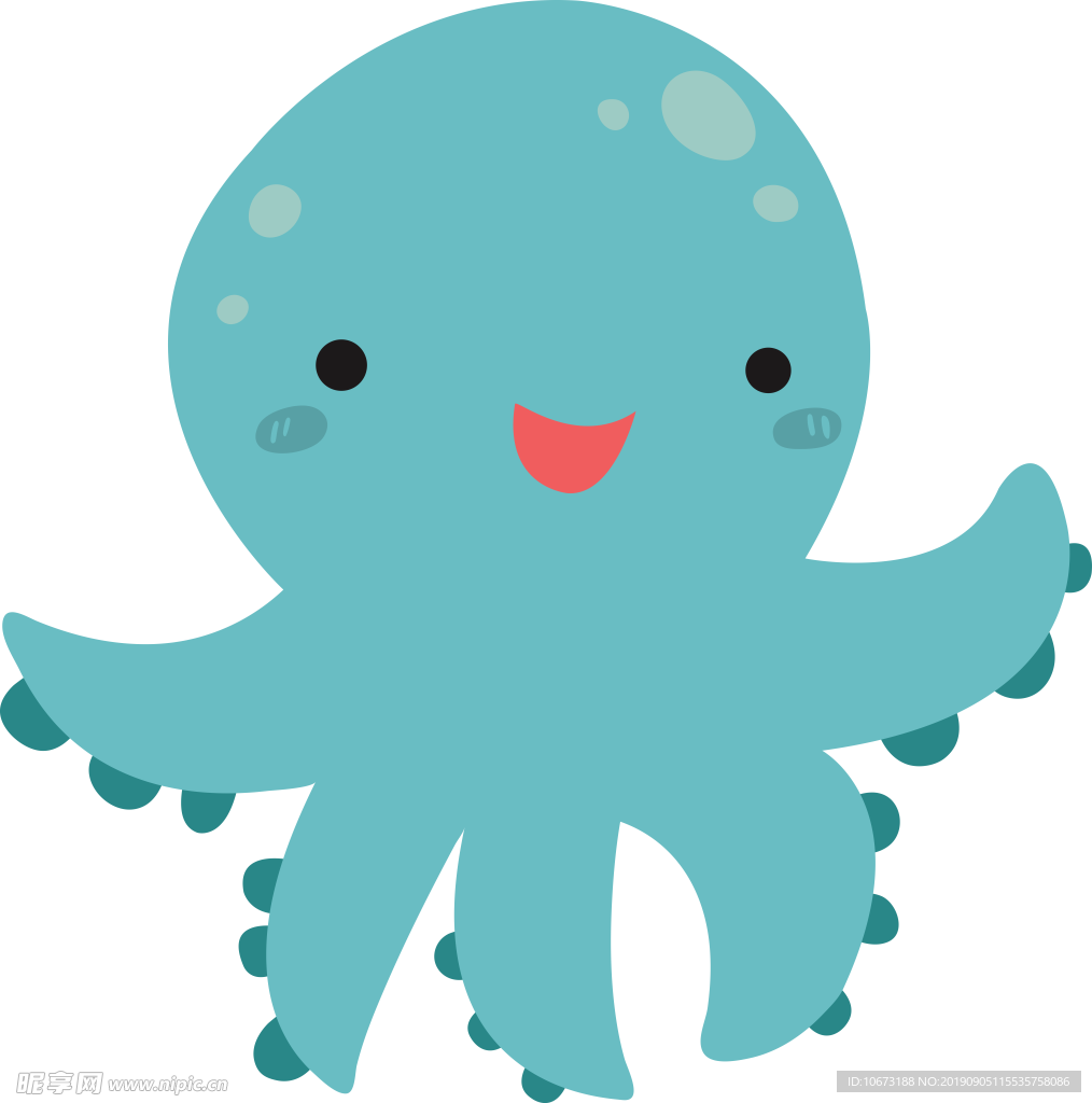 卡通海洋生物