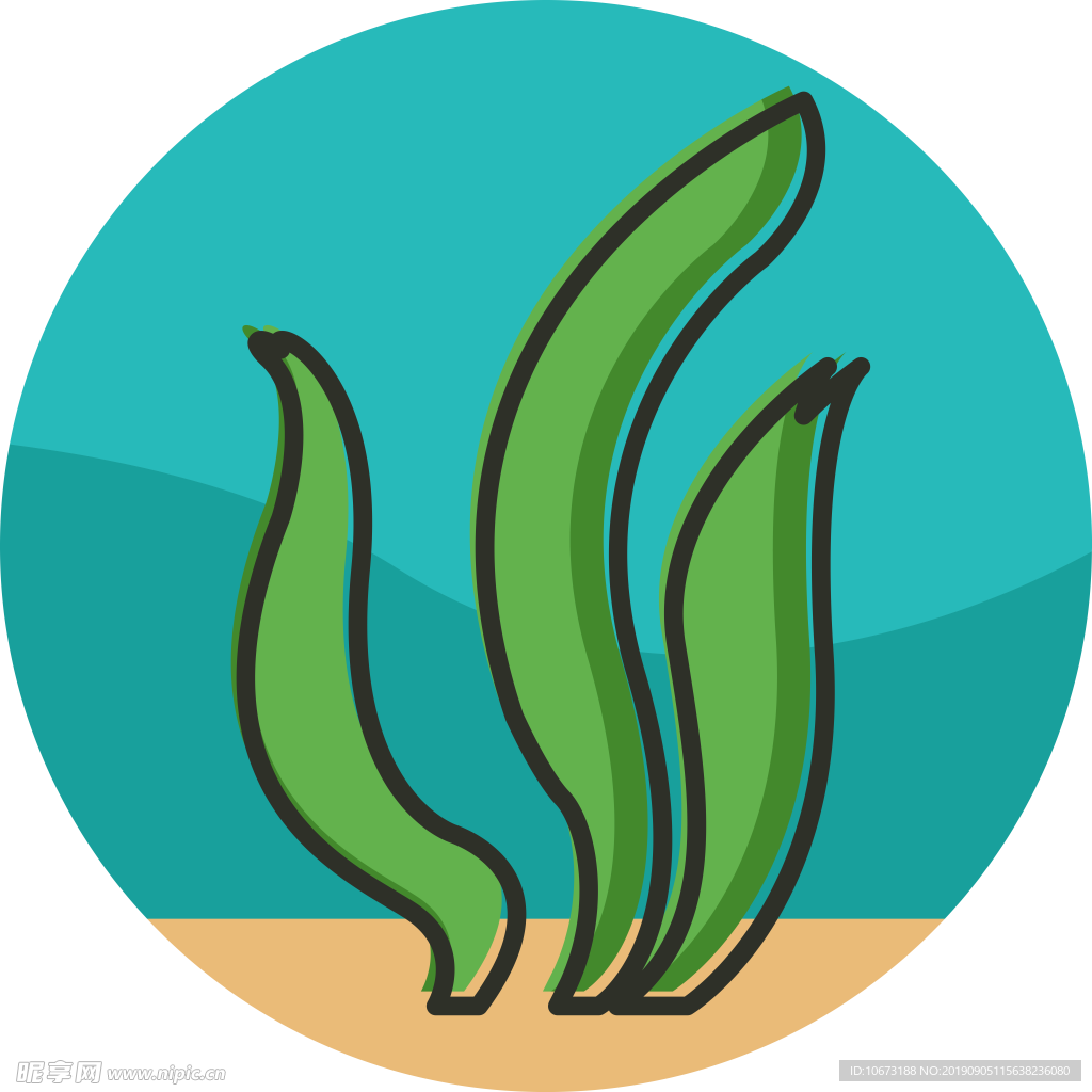卡通海洋生物