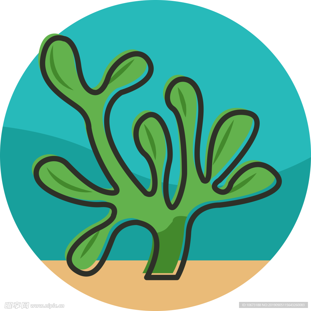 卡通海洋生物