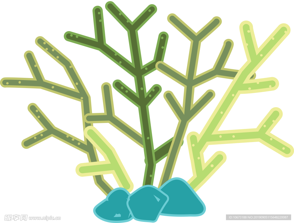 卡通海洋生物