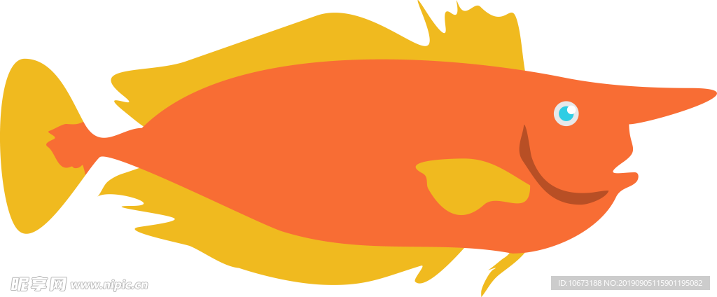 卡通海洋生物