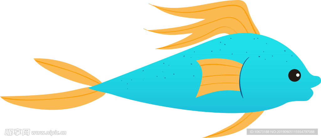 卡通海洋生物