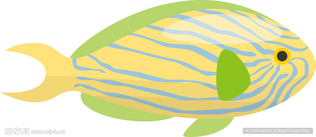 卡通海洋生物