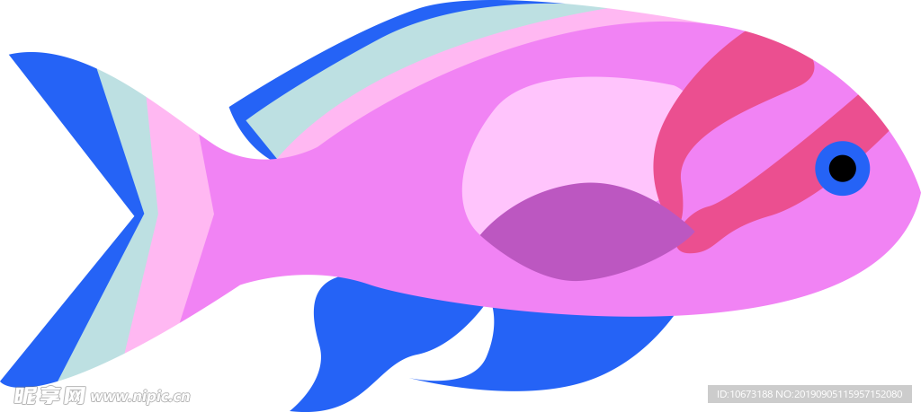 卡通海洋生物
