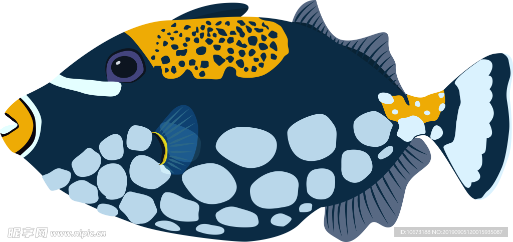 卡通海洋生物